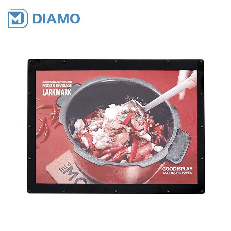 彩色12.48寸黑白红三色电子纸显示屏WiFi大尺寸墨水屏标牌GDP1248RW1